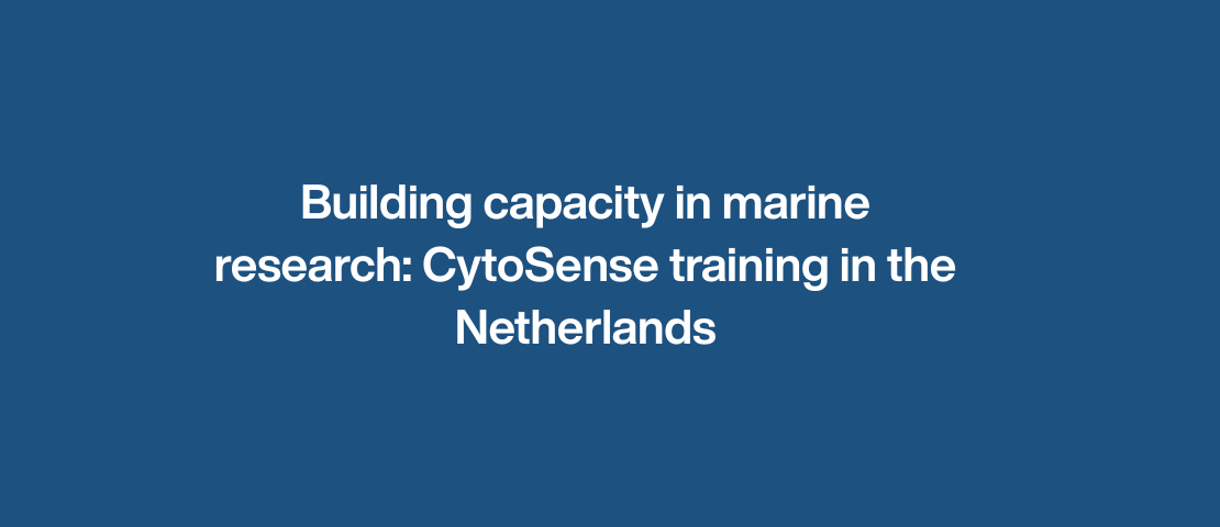Building capacity in marine research: CytoSense training in the Netherlands